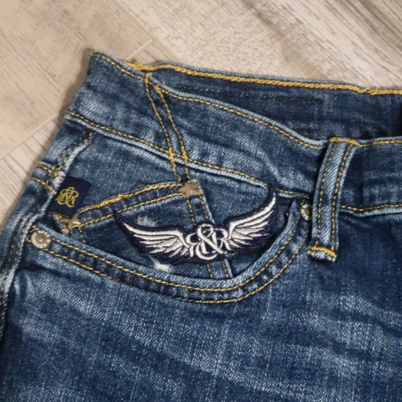 Rock & Republic Straight Leg Indee Jeans Size 4 - Picture 6 of 9